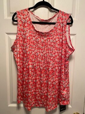 Ficerd Sleeveless Floral Top…size XXL